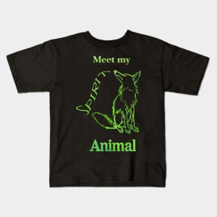 Meet my Spirit Animal  - Fox Kids T-Shirt